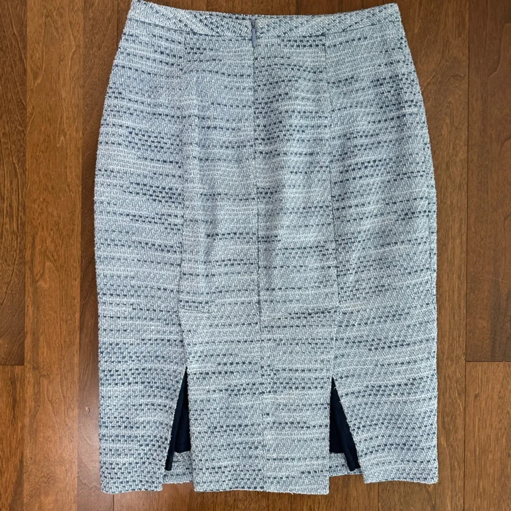 Pink Tartan Blue Tweed Skirt Sz. 4 - Picture 3 of 3